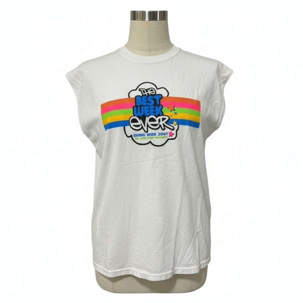 Jerzees OSU‎ Greek Week 2007 Graphic Tee Large White Y2K College Frat Vintage